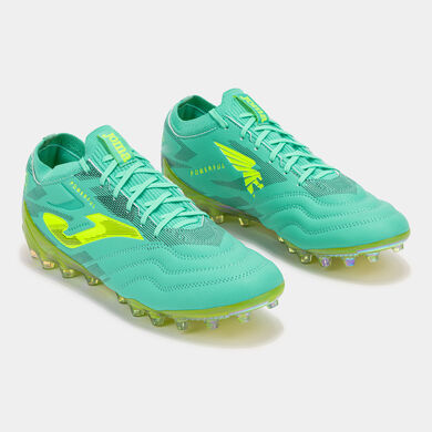 Botas f&uacute;tbol Powerful Cup 25 c&eacute;sped artificial AG turquesa