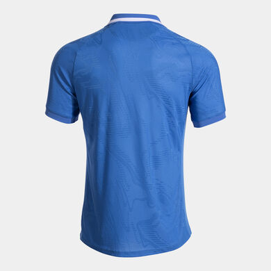 T-shirt manga curta homem azul royal branco