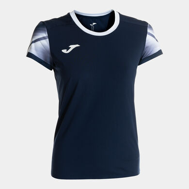 Maillot manches courtes femme Elite XI bleu marine blanc
