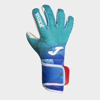 Luvas de guarda-redes futebol Area 24 azul-turquesa fluorescente