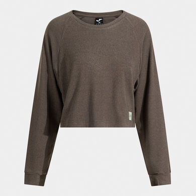 Sweatshirt woman Mimetic brown