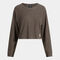Sweatshirt woman Mimetic brown