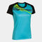 Maglia a manica corta donna Elite X turchese fluorescente nero