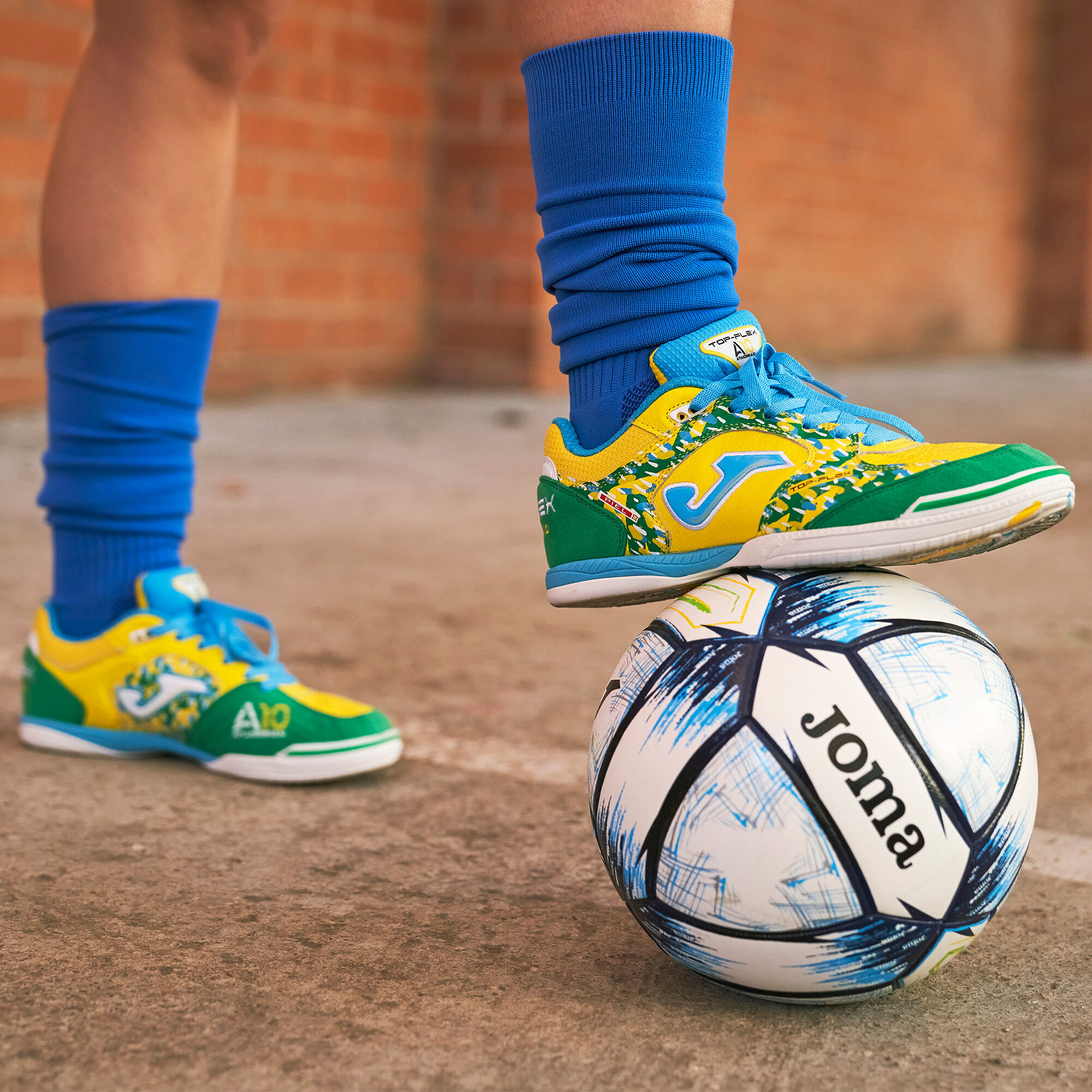 Futsal shoes Amandinha Top Flex indoor yellow green | JOMA®