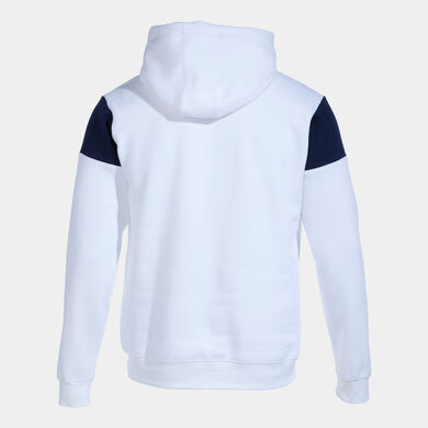 Sweatshirt mit kapuze mann Crew V weiß marineblau