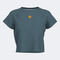 Shirt short sleeve woman Indoor Gym blue orange