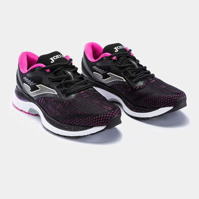Sportschuhe laufen Hispalis 22 frau schwarz fuchsienfarbig