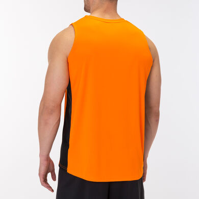 Camiseta sin mangas hombre Cancha III naranja negro