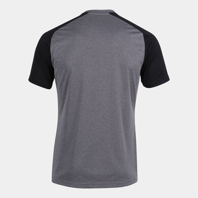 Tricou cu m&acirc;necă scurtă bărbaȚi Academy IV gri melanj negru