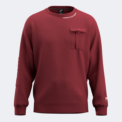 Sweatshirt man Urban Street dark red