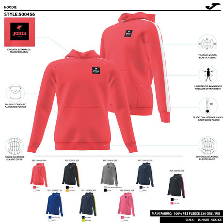 SUDADERA CON CAPUCHA STRIPE