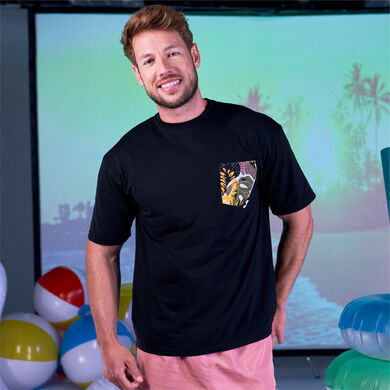 Tricou cu mânecă scurtă bărbaȚi California negru