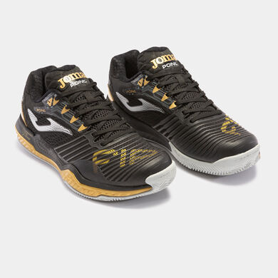 Pantofi sport T.Point 23 FederaȚia InternaȚională De Padel clay bărbaȚi negru aur