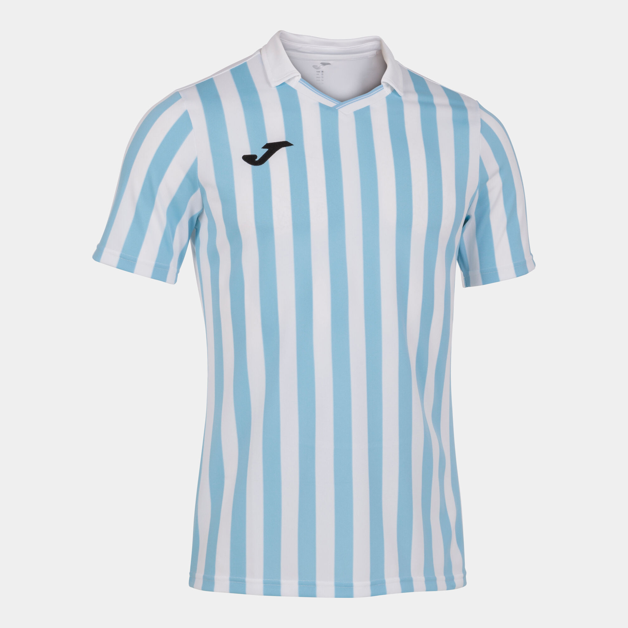 T-shirt manga curta homem Copa II branco azul-celeste