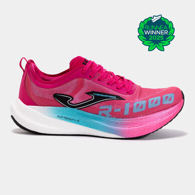 Sportschuhe laufen R1000 25 unisex fuchsienfarbig
