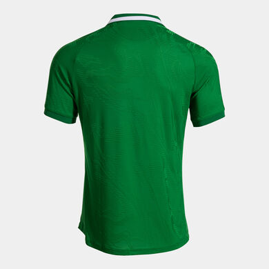 Camiseta manga corta hombre verde blanco