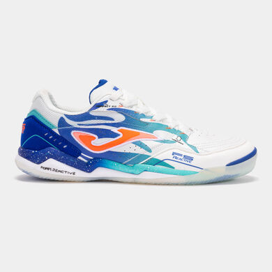Scarpe calcio a 5 Fs Reactive 25 indoor bianco blu reale