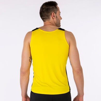 T-shirt de alça homem Record II amarelo preto
