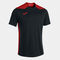 Camiseta manga corta hombre Championship VI negro rojo