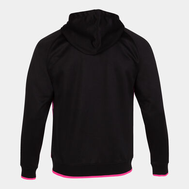 Giacca con cappuccio uomo Supernova III nero rosa fluorescente
