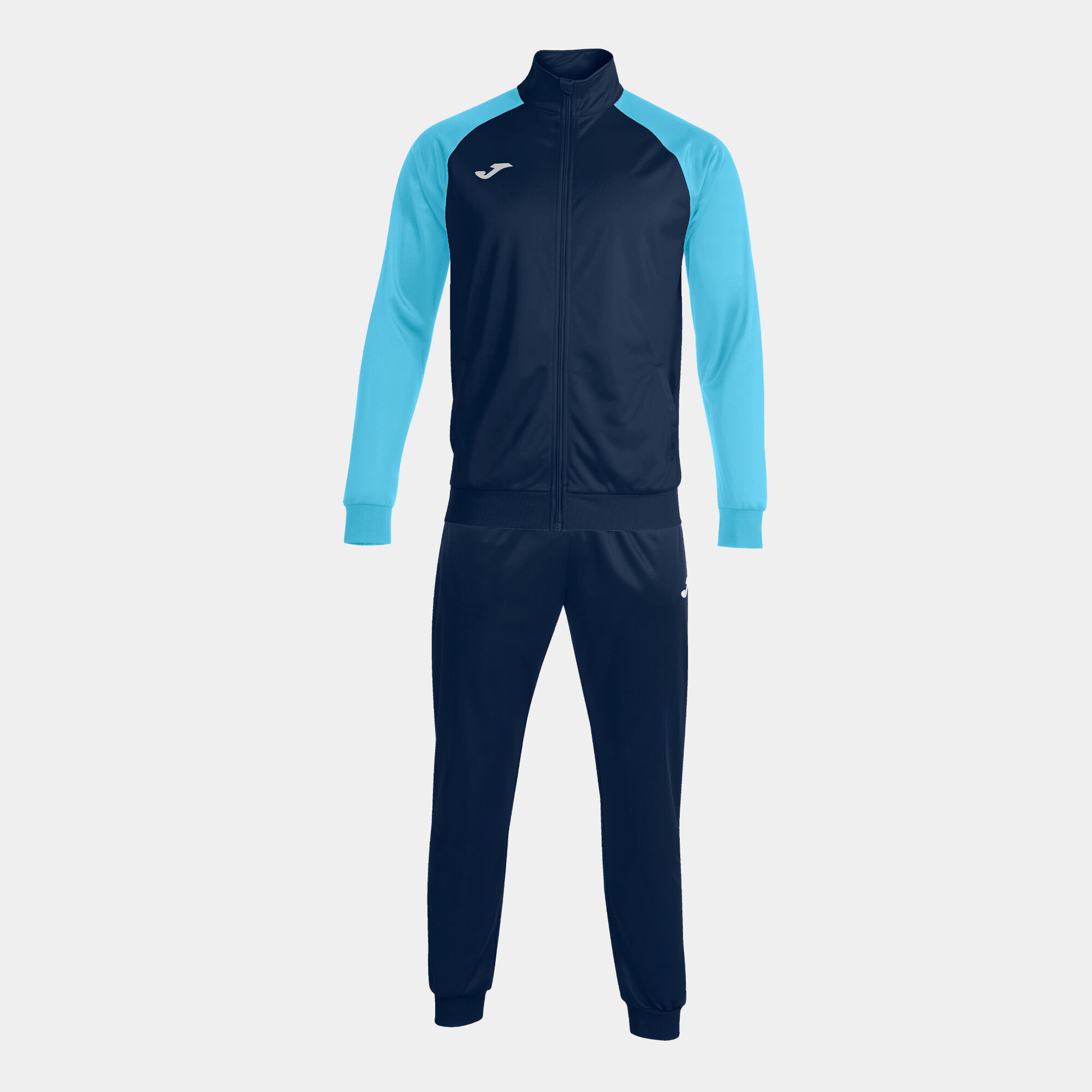Tracksuit man Academy IV navy blue fluorescent turquoise