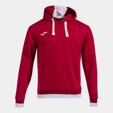 Sudadera con capucha hombre Confort II rojo blanco