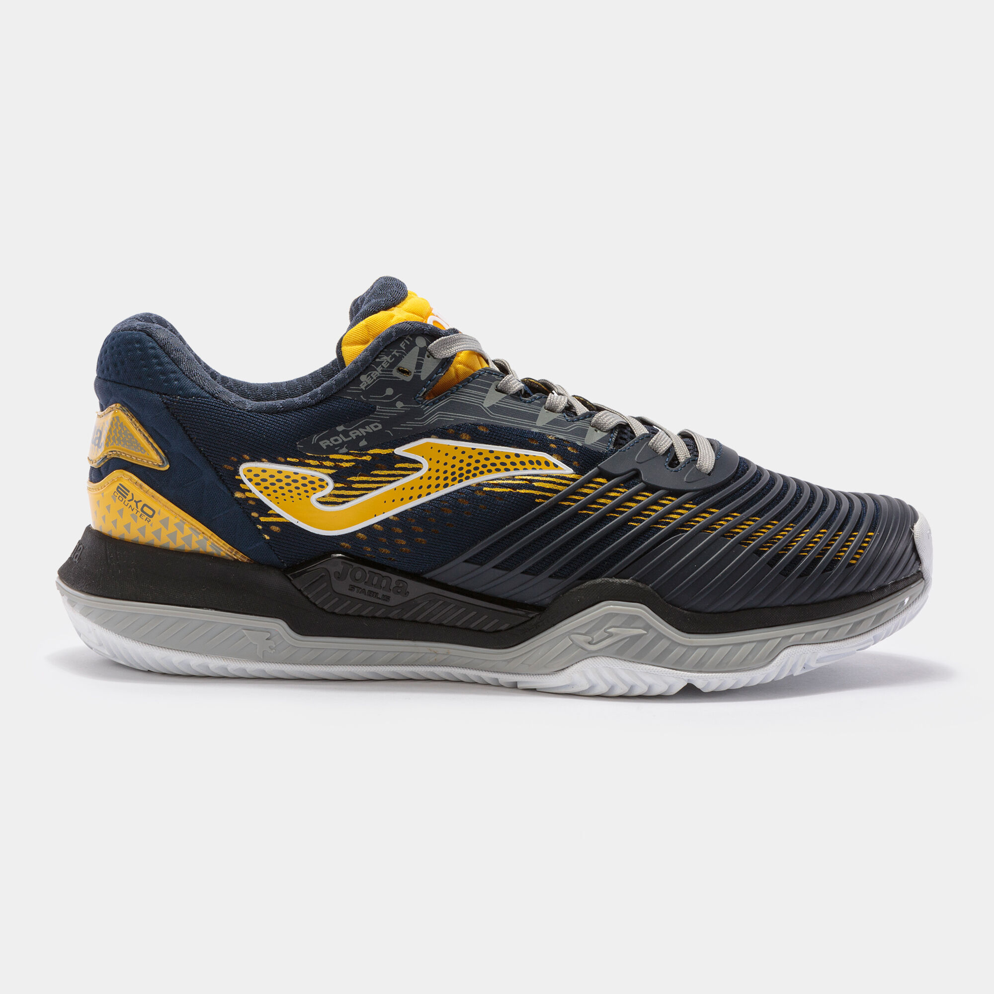 SHOES POINT 21 HARD COURT MAN NAVY BLUE GOLD