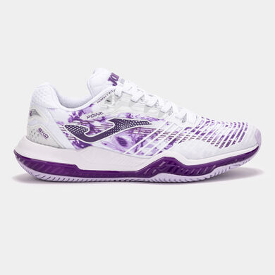 Zapatillas Point Lady 25 pista dura mujer blanco morado
