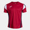 Shirt short sleeve man Montreal red dark navy