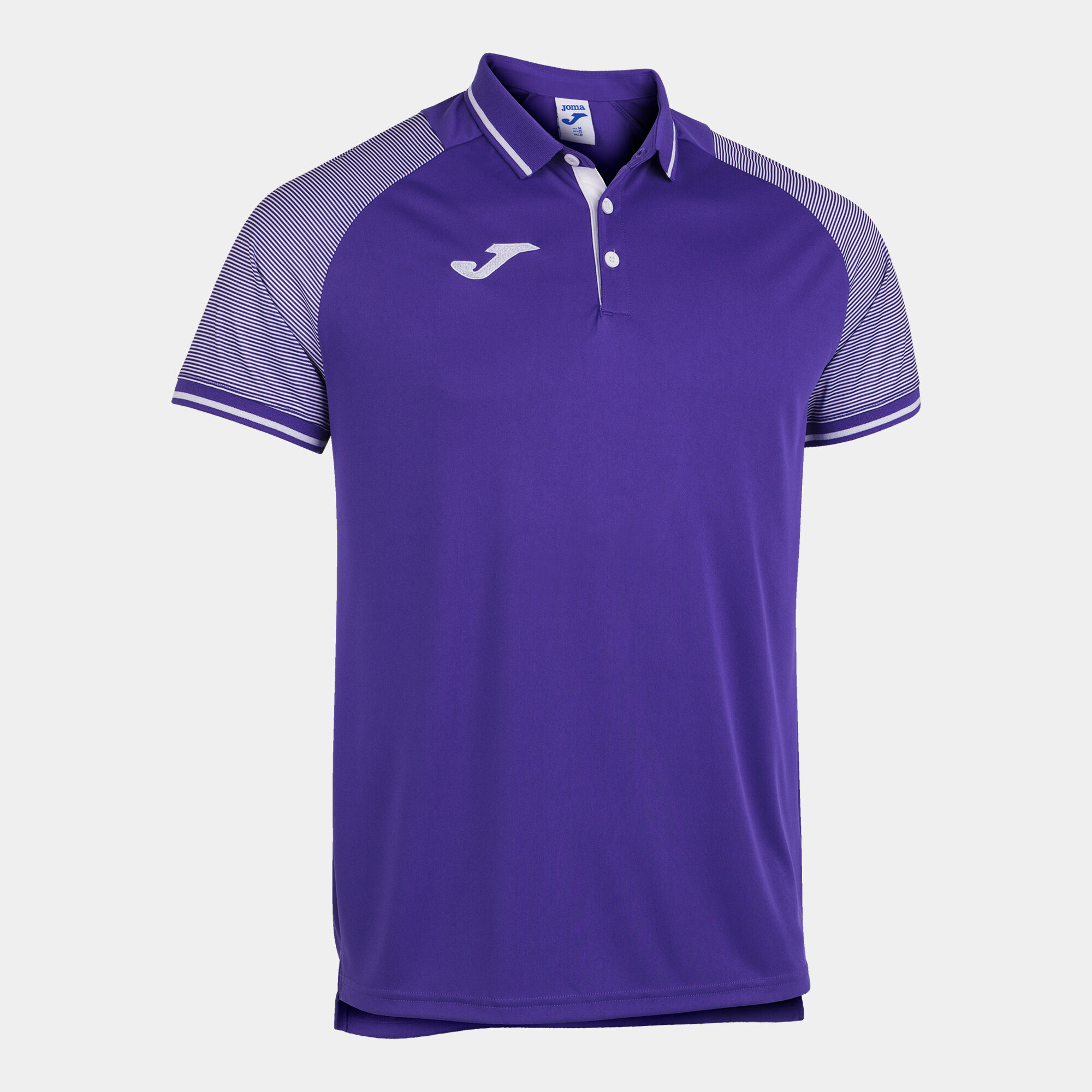 POLO MANCHES COURTES HOMME ESSENTIAL II VIOLET BLANC