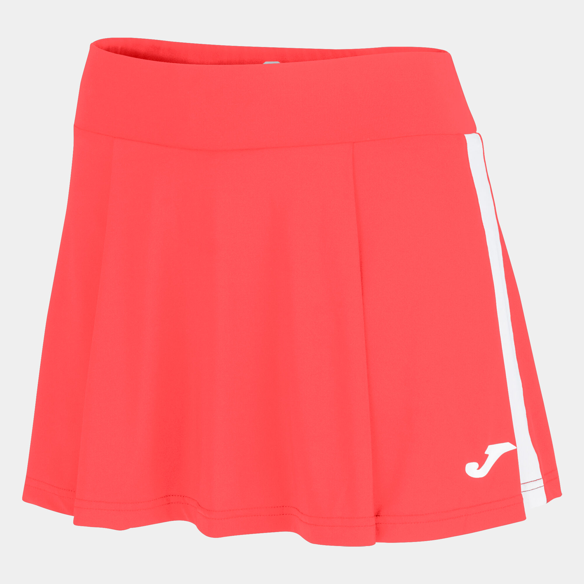 JUPE FEMME TORNEO CORAIL FLUO BLANC