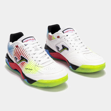 Futsal shoes Top Flex Plus indoor white yellow red