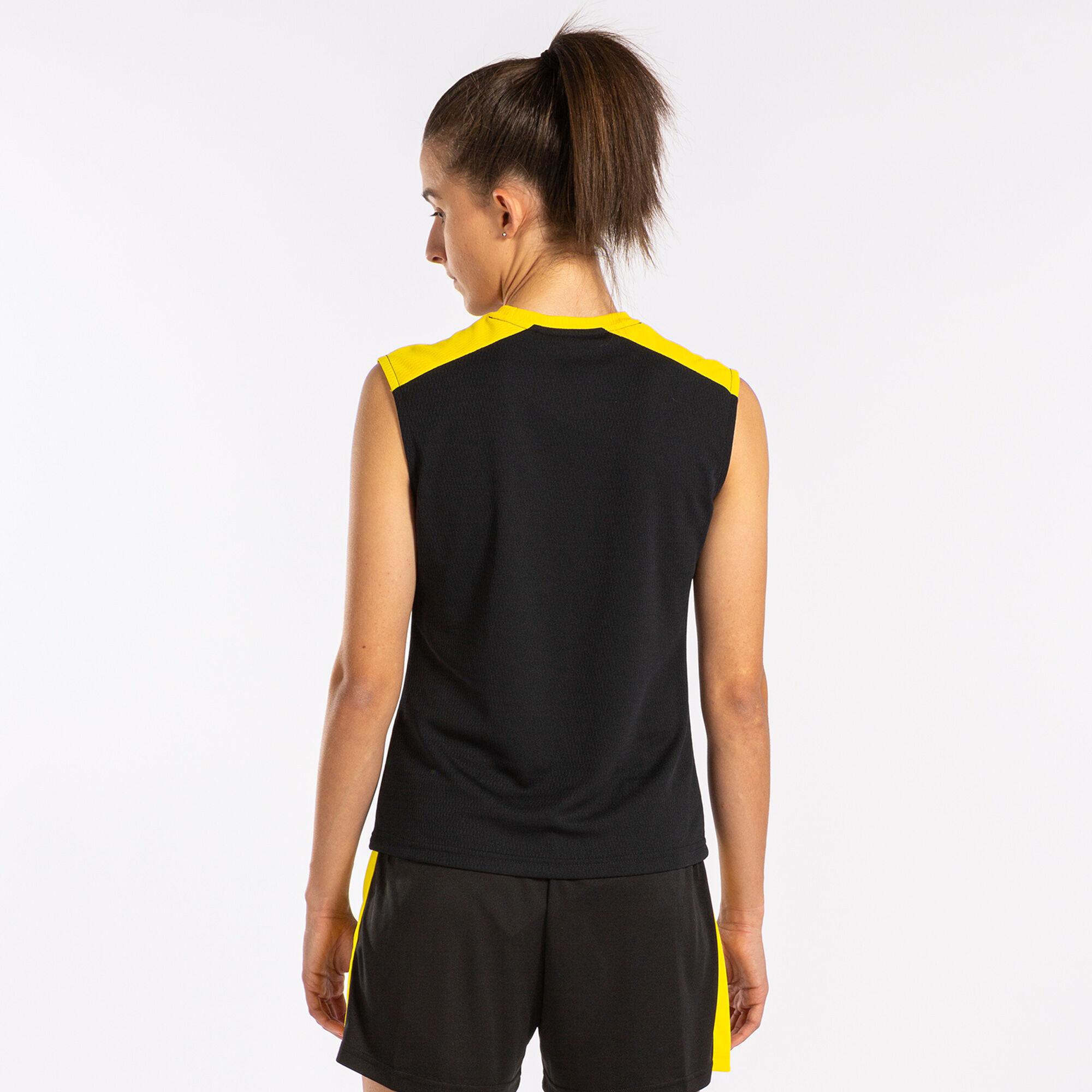 Schulterriemen-shirt frau Eco Championship schwarz gelb