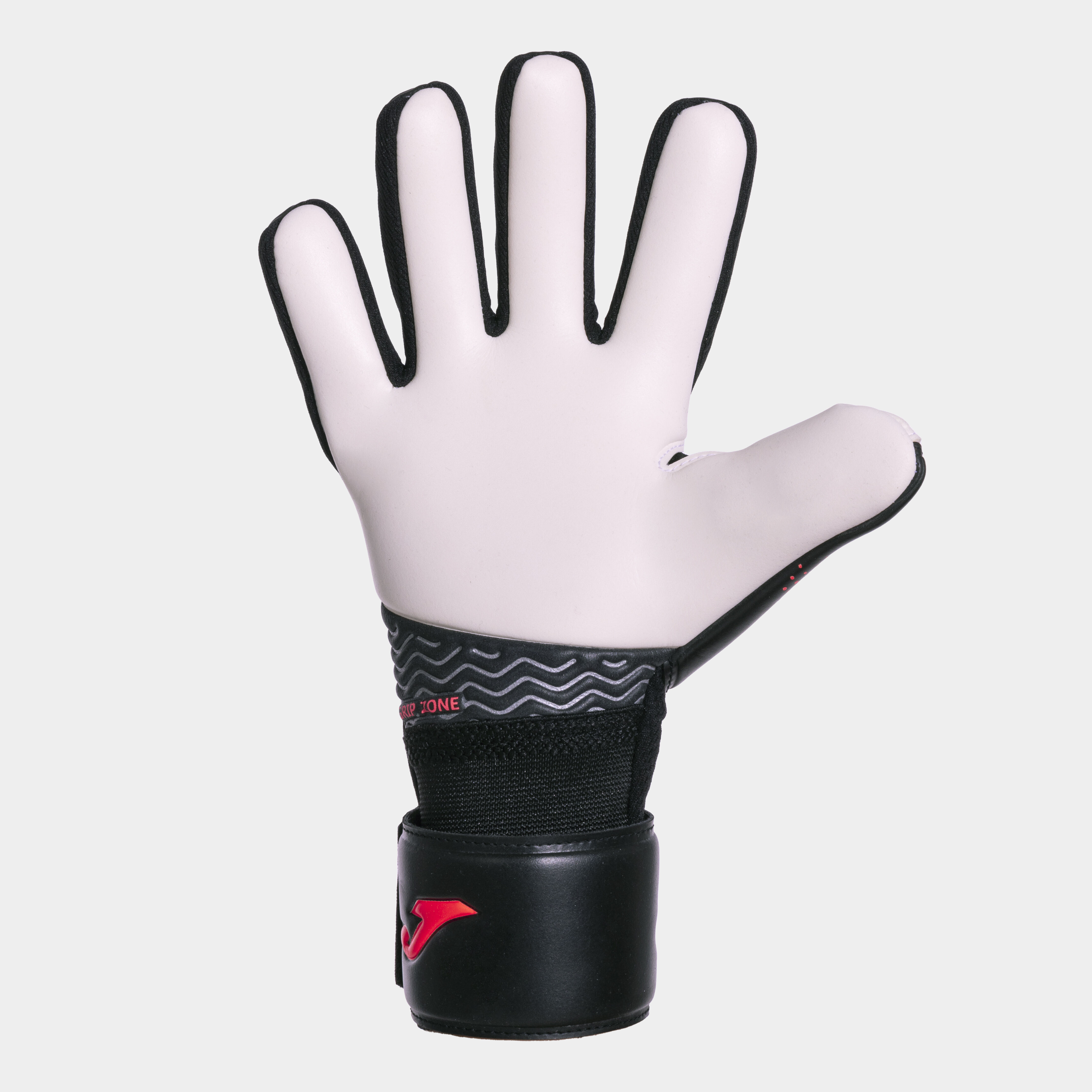 Football goalkeeper gloves Premier black fluorescent coral