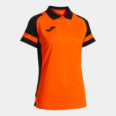 Polo shirt short-sleeve woman Lider orange black