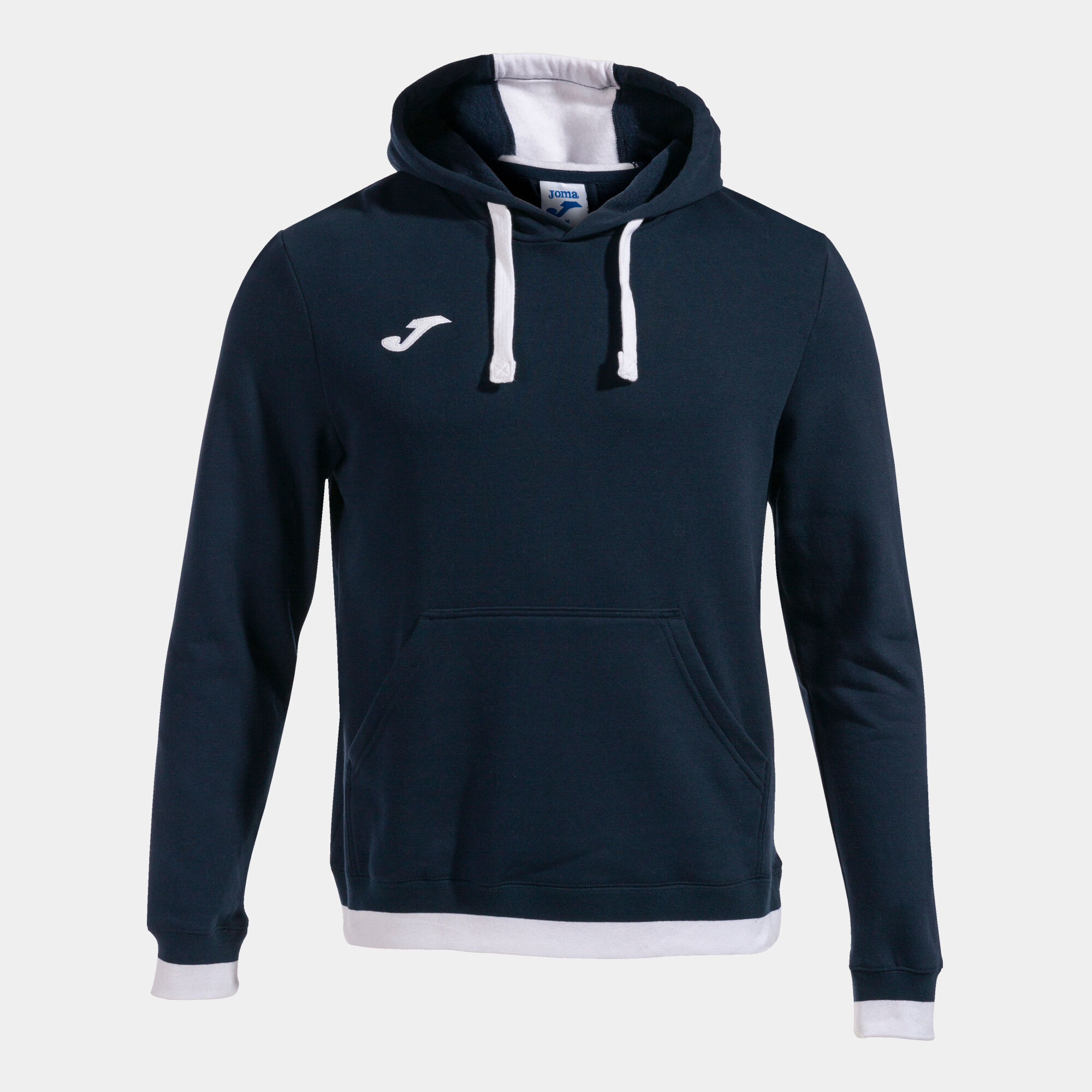 HOODED SWEATER MAN CONFORT II NAVY BLUE WHITE