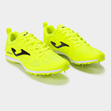 Zapatillas running Skyfit 22 clavos unisex amarillo flúor