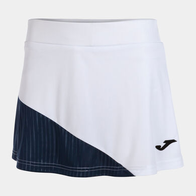 Skirt woman Montreal white navy blue