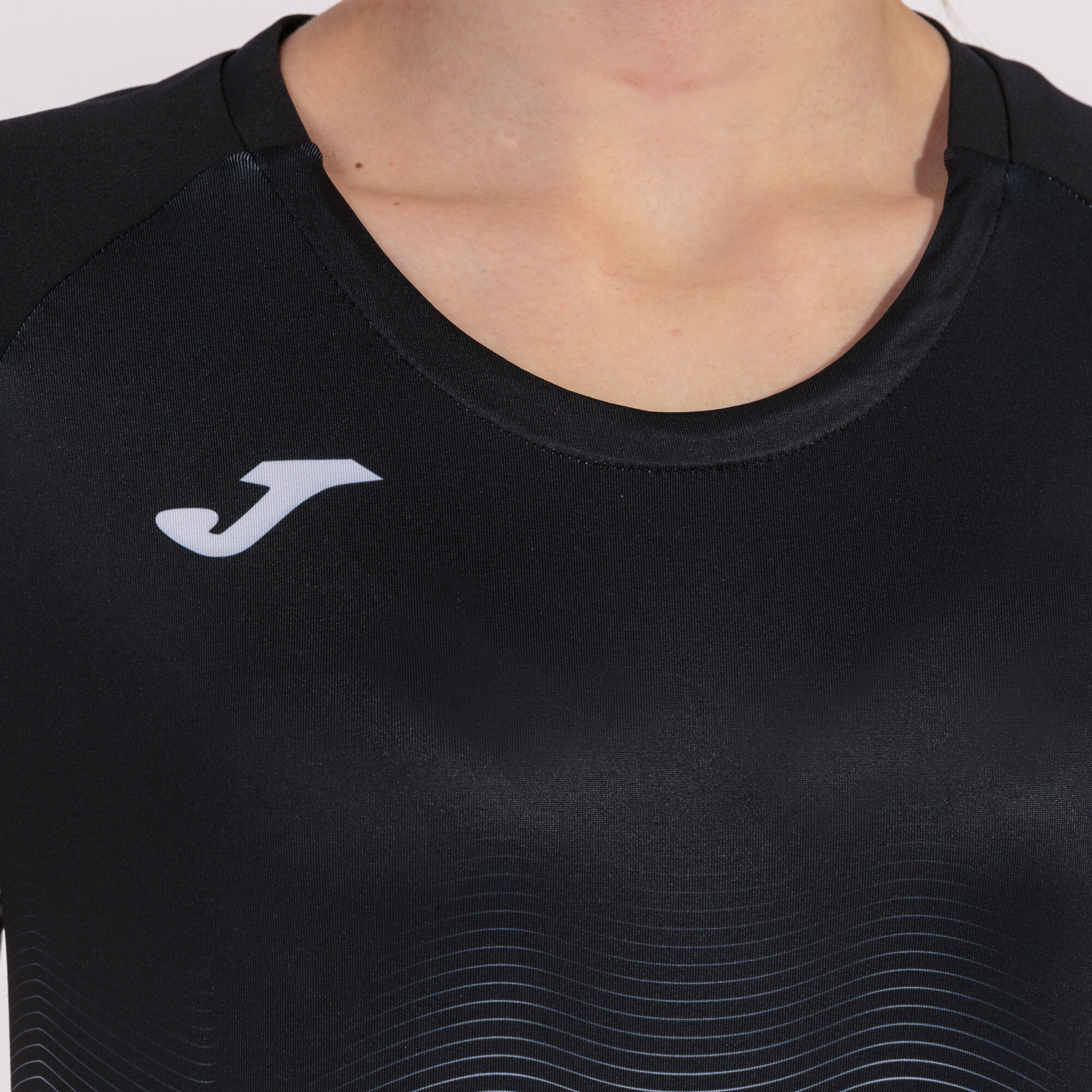 Shirt short sleeve woman Elite VII black white gray | JOMA® | Sport-T-Shirts