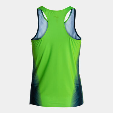 Camiseta tirantes mujer Elite XI verde flúor marino