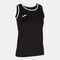 T-shirt de alça mulher Break preto branco