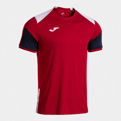 Shirt short sleeve man Danubio red white