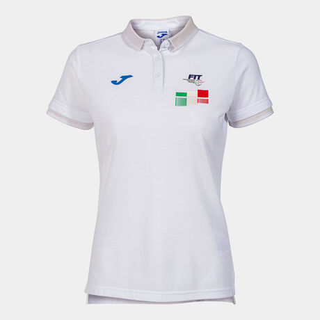 POLO MANGA CORTA FED. ITALIA TENIS