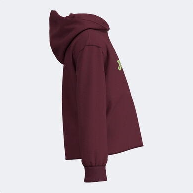 Sweat à capuche junior New Metaverse bordeaux