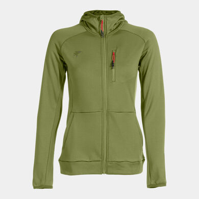 Giacca con cappuccio donna Mystic verde
