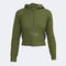 Hooded sweater woman Mimetic green