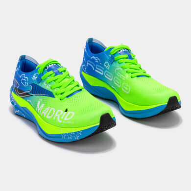 Zapatillas running R.5000 26 Media Marat&oacute;n Madrid unisex verde azul