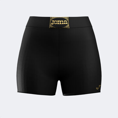 Short tights woman combat black