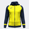 Giacca con cappuccio uomo Lider giallo fluorescente blu scuro