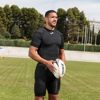 Maglia a manica corta uomo Protec nero